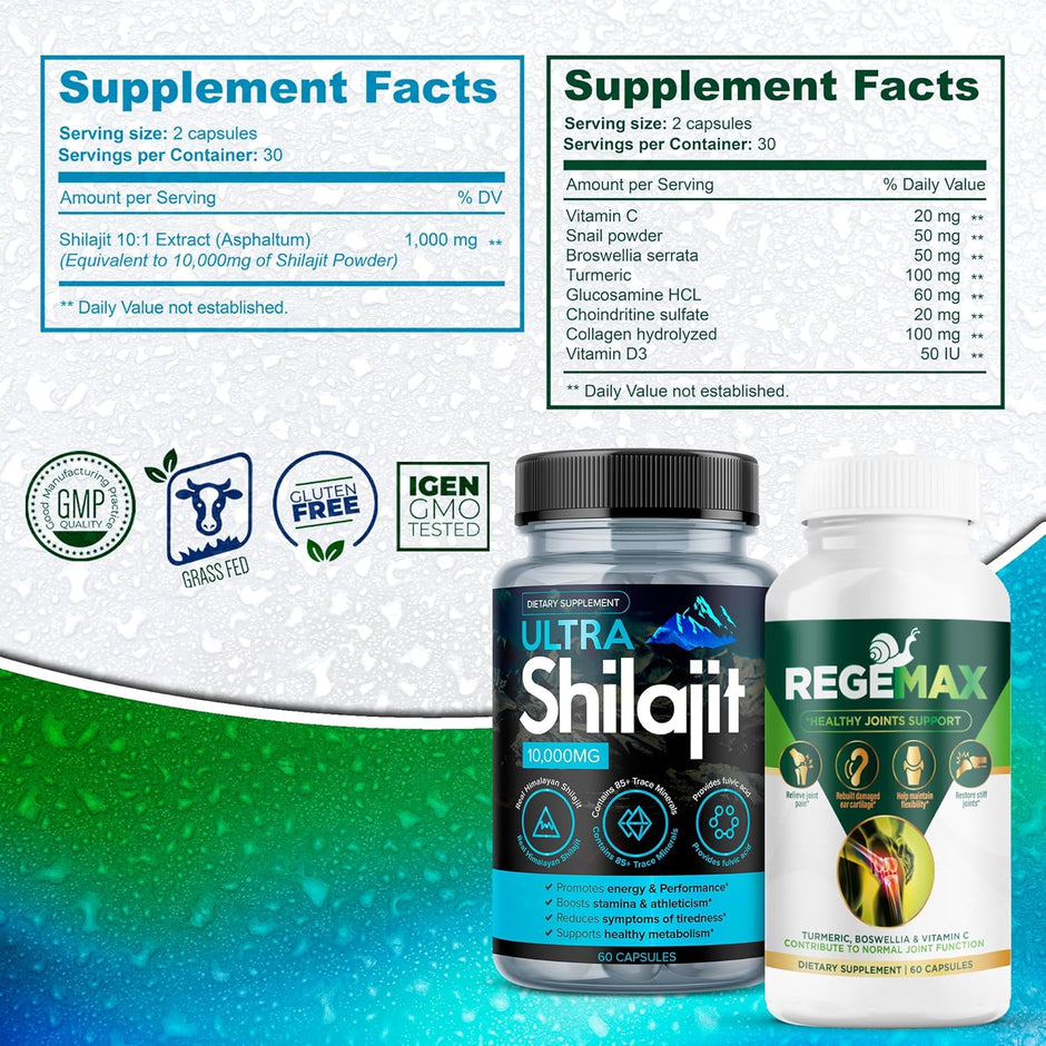 Regemax + Ultra Shilajit Bundle | Joint Wellness & Vitality Support