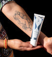 Skin Perfecta Instant Body Concealer covering tattoos and imperfections for flawless-looking skin with smooth, even tone finish by Aura Vitamins