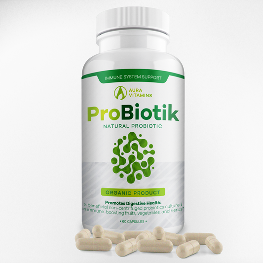 Probiotik Capsules Advanced Probiotic Formula with 10 Strains | Aura Vitamins