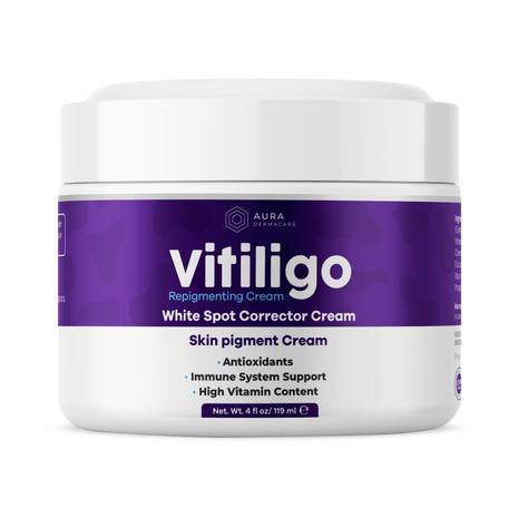 Vitiligo Cream Jar for Advanced Repigmentation & Skin Tone Support | Aura Vitamins