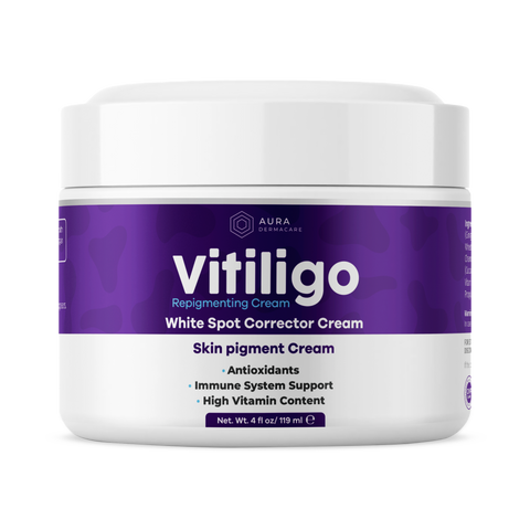 Vitiligo Cream Jar for Advanced Repigmentation & Skin Tone Support | Aura Vitamins