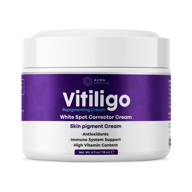Vitiligo Cream Jar for Advanced Repigmentation & Skin Tone Support | Aura Vitamins