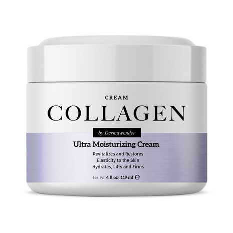Collagen Cream Jar for Deep Hydration & Skin Firmness Support | Aura Vitamins