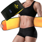 Sauna Twin Heated Waist Trimmer | Heat & Compression Workout Support Belt