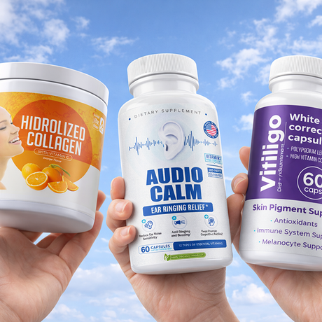 Aura Vitamins product lineup - natural wellness supplements
