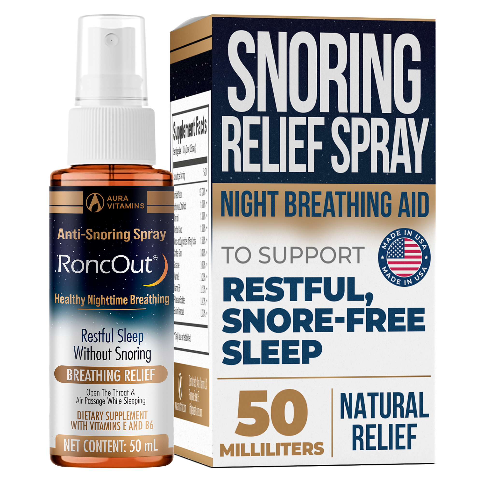 Roncout Oral Spray | Nighttime Breathing & Sleep Comfort Support