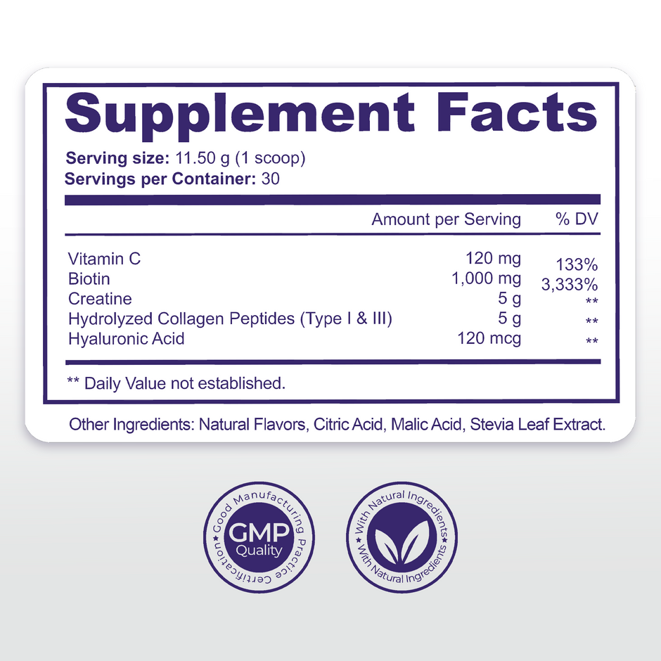 ViveMax Collagen & Creatine Powder | Daily Muscle Support & Post-Workout Wellness