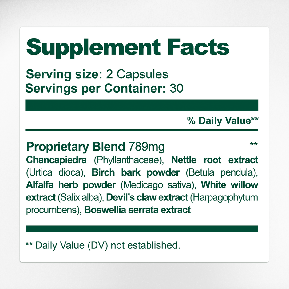 Vitatonic Supplement Facts & Uric Acid Balance Ingredients Label | Aura Vitamins