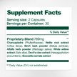 Vitatonic Supplement Facts & Uric Acid Balance Ingredients Label | Aura Vitamins