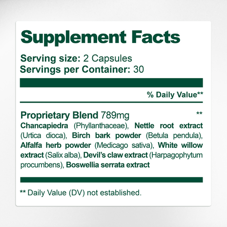 Vitatonic Supplement Facts & Uric Acid Balance Ingredients Label | Aura Vitamins