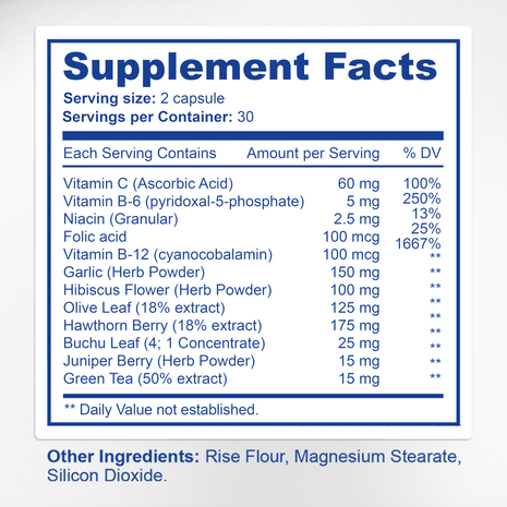 Ring Off Supplement Facts & Tinnitus Support Ingredients Label | Aura Vitamins