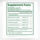Bacticure Supplement Facts & 240B CFU Probiotic Strains Ingredients Label | Aura Vitamins