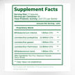 Bacticure Supplement Facts & 240B CFU Probiotic Strains Ingredients Label | Aura Vitamins