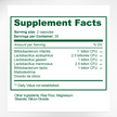 Bacterium Plus Supplement Facts & Multi-Strain Probiotic Ingredients Label | Aura Vitamins