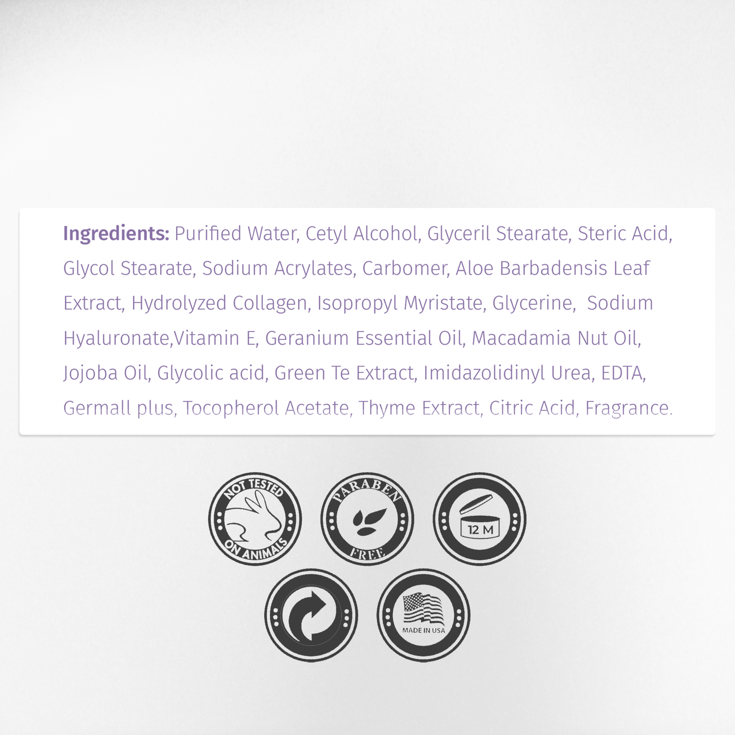 Collagen Cream | Deep Hydration & Skin Firmness Support