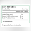 Berry Collagen Blast Supplement Facts & Collagen Ingredients Label | Aura Vitamins
