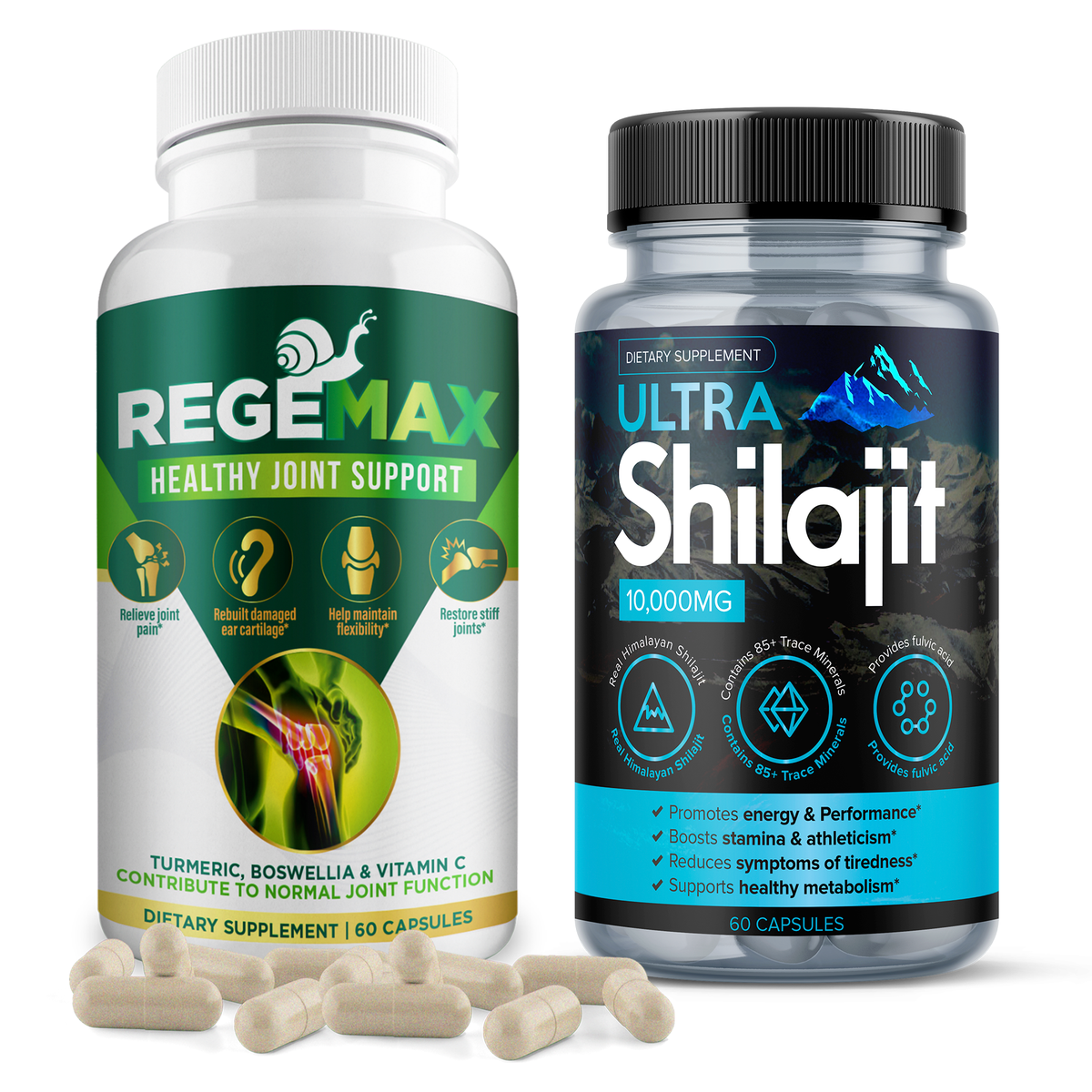 Regemax + Ultra Shilajit Bundle for Joint & Vitality Support | Aura Vitamins
