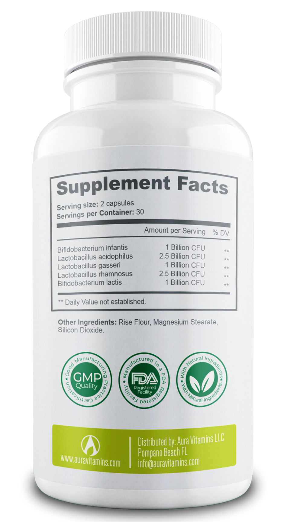 Bacticure - Natural Probiotic | 240B CFUs Gut Health & Digestive Support
