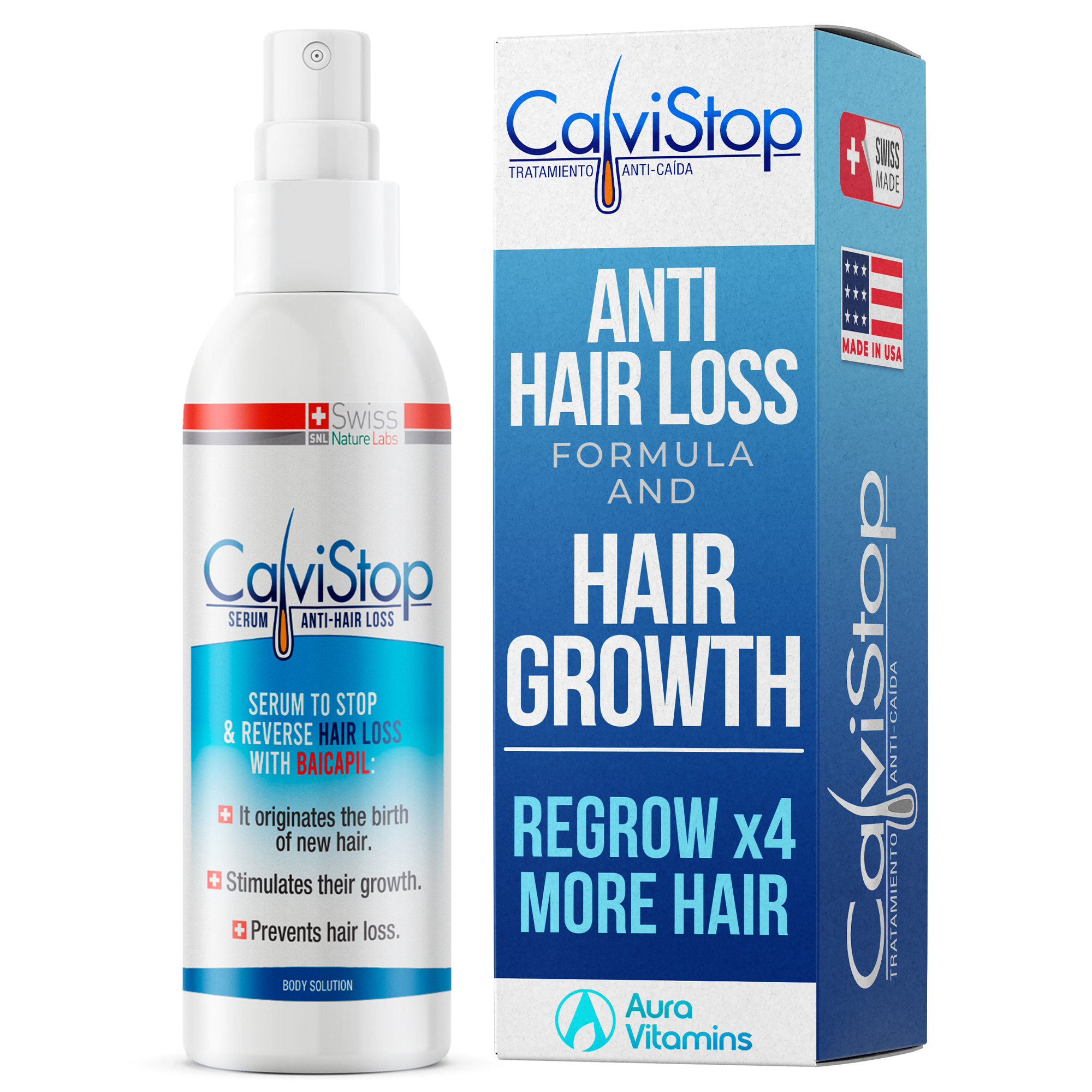 CalviStop Hair Growth System | Stronger Hair & Scalp Wellness