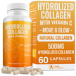Hydrolyzed Collagen + Vitamin C Capsules for Skin, Hair & Joint Support | Aura Vitamins