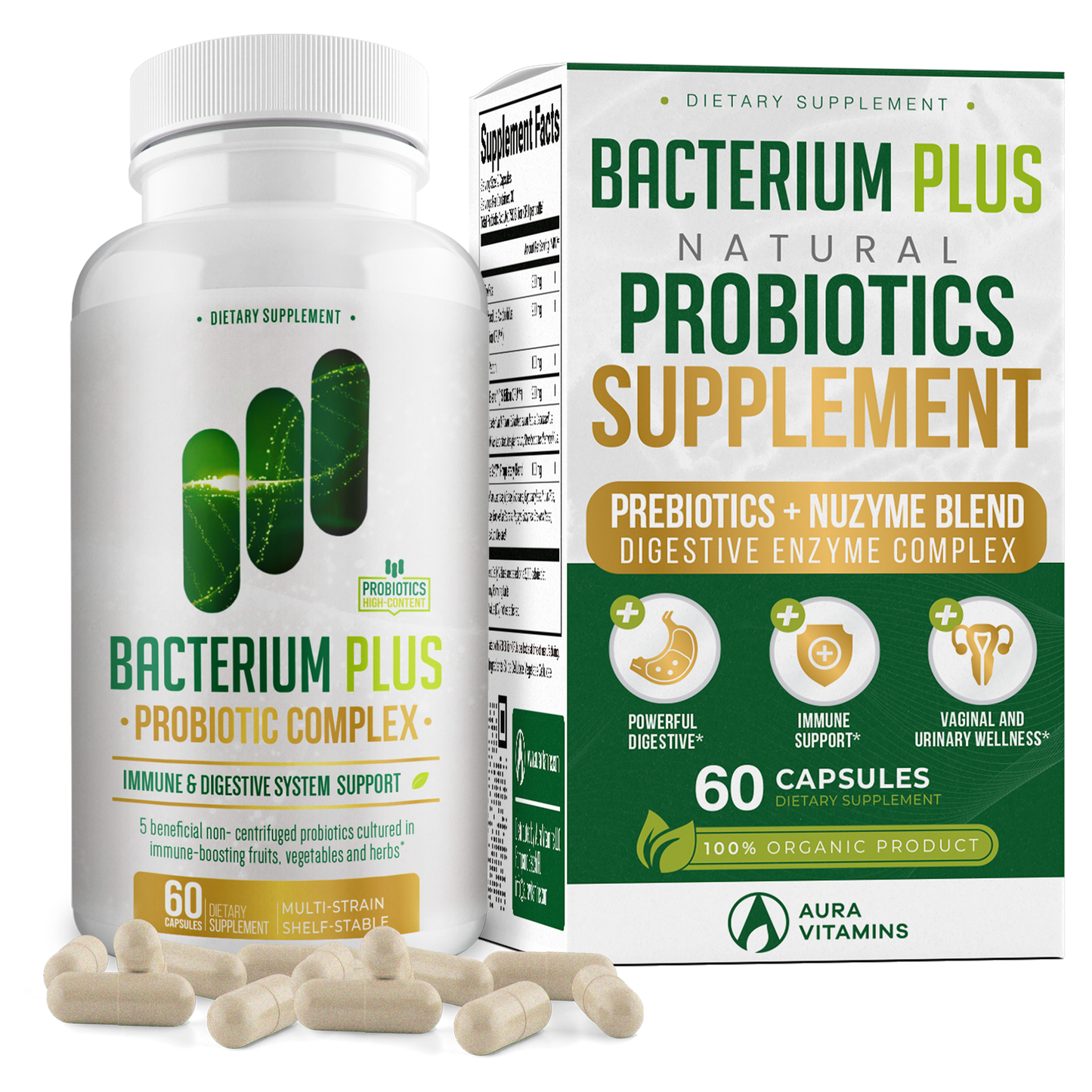Bacterium Plus | Premium Probiotic, Gut Health & Digestive Support