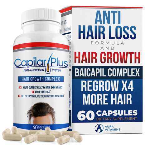 Capilar Plus Hair Support Capsules for Stronger Hair & Scalp Care | Aura Vitamins