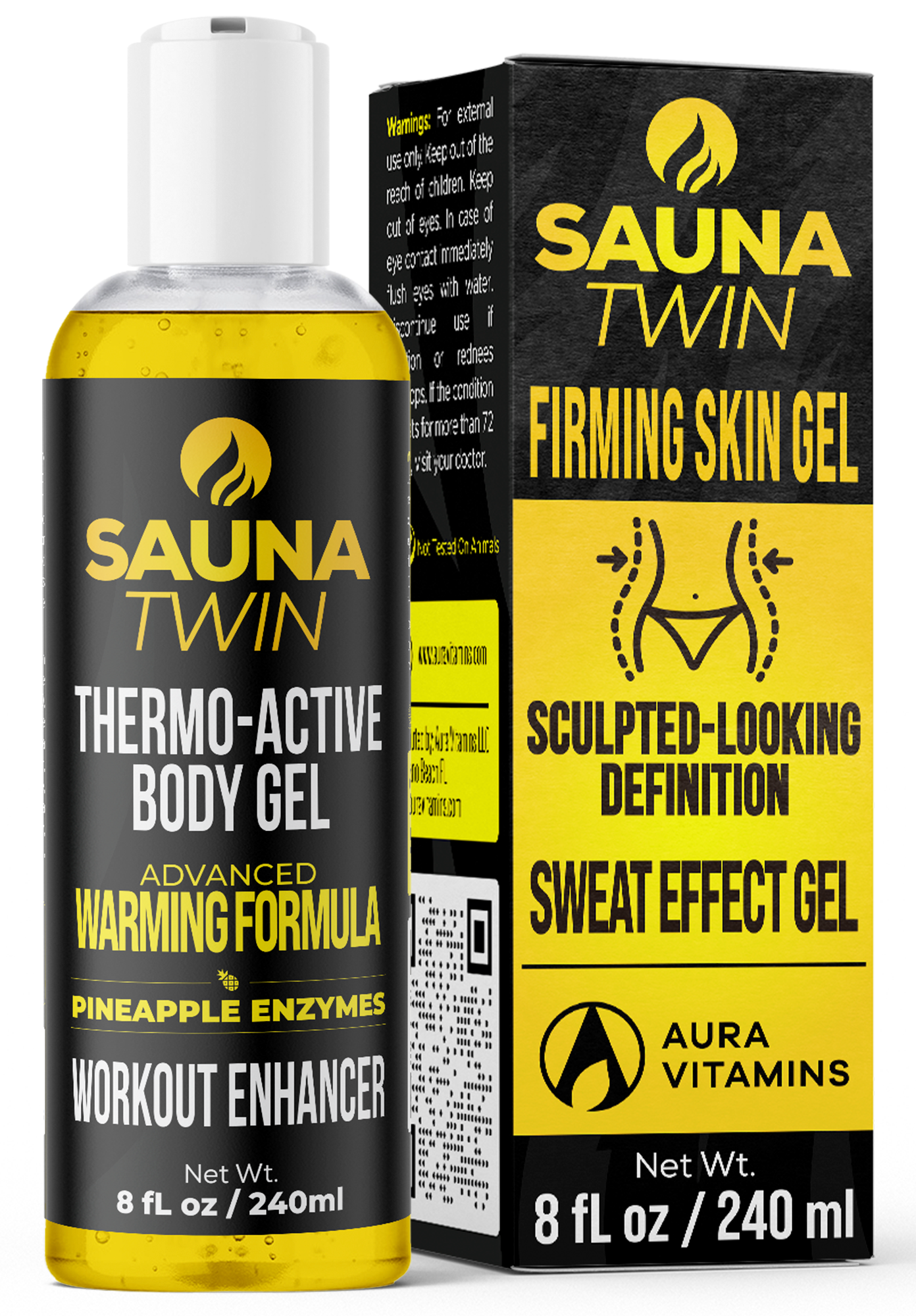 Sauna Twin Thermo-Active Body Gel for Sweat Effect & Workout Support | Aura Vitamins