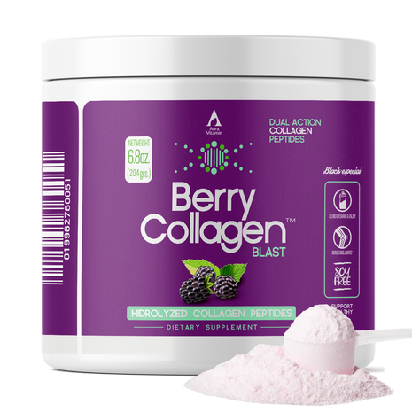 Berry Collagen Blast Powder for Skin, Hair & Nail Support | Aura Vitamins